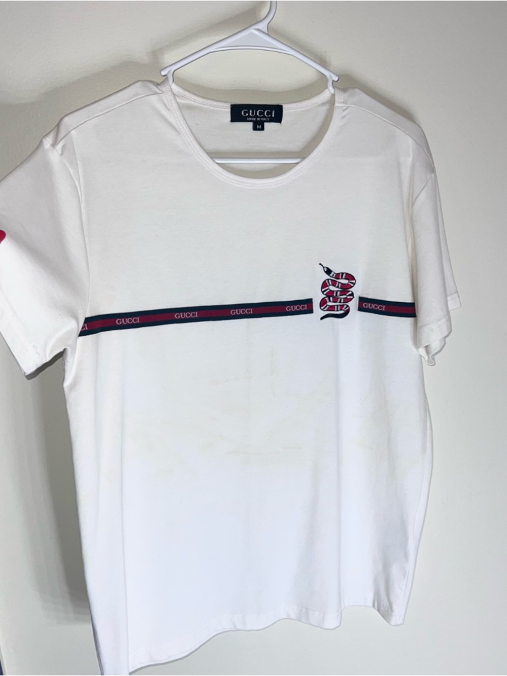 Gucci Kingsnake Web Stripe T-Shirt